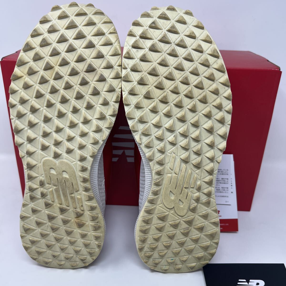 ☆彡1円スタート☆彡　new balance Golf Shoes Red ニューバランス MGS1001R スパイクレス ゴルフシューズ レッド　24.5ｃｍ　タグ、箱付_画像9