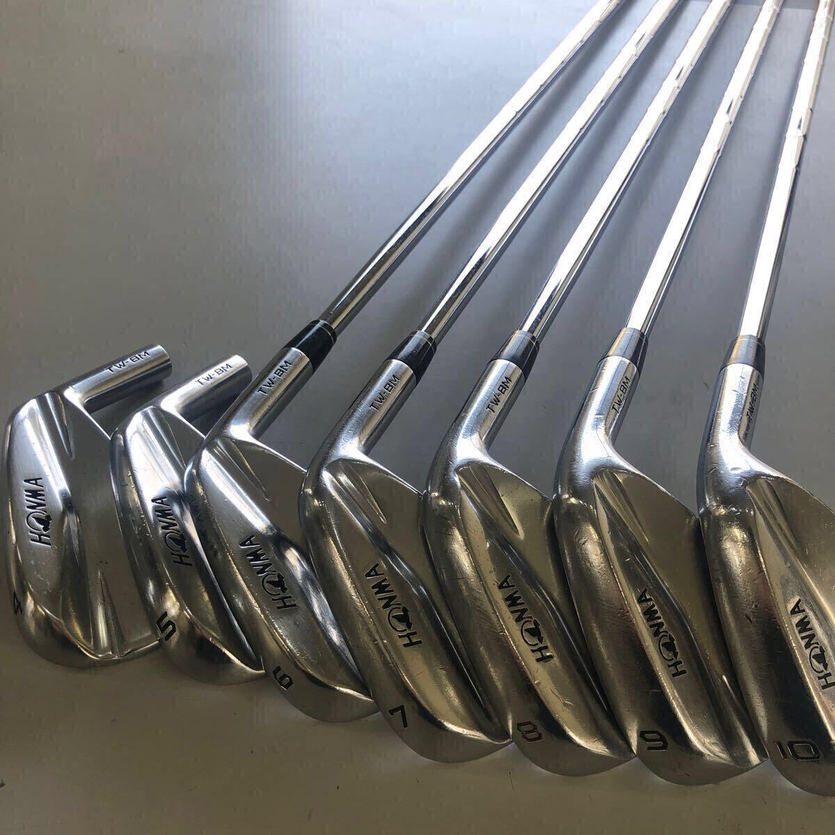 ホンマ　TW-BM 4?10 ４番 ５番 ヘッドのみ ６番?１０番 シャフト付き システム3 ツアー125 X 7本セット 