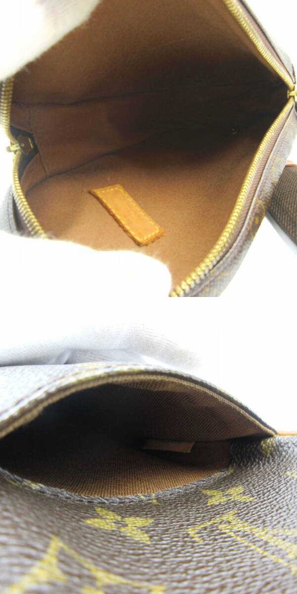◎LOUIS VUITTON ルイヴィトン モノグラム ポシェット・ガンジュ M51870 ショルダーバッグ ウエストポーチ 肩掛け 中古 _画像7