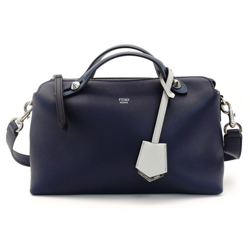 フェンディ FENDI バイザウェイ ミディアム ブルー系 ハンドバッグ ショルダーバッグ レザー 2way 7-9-482_画像1
