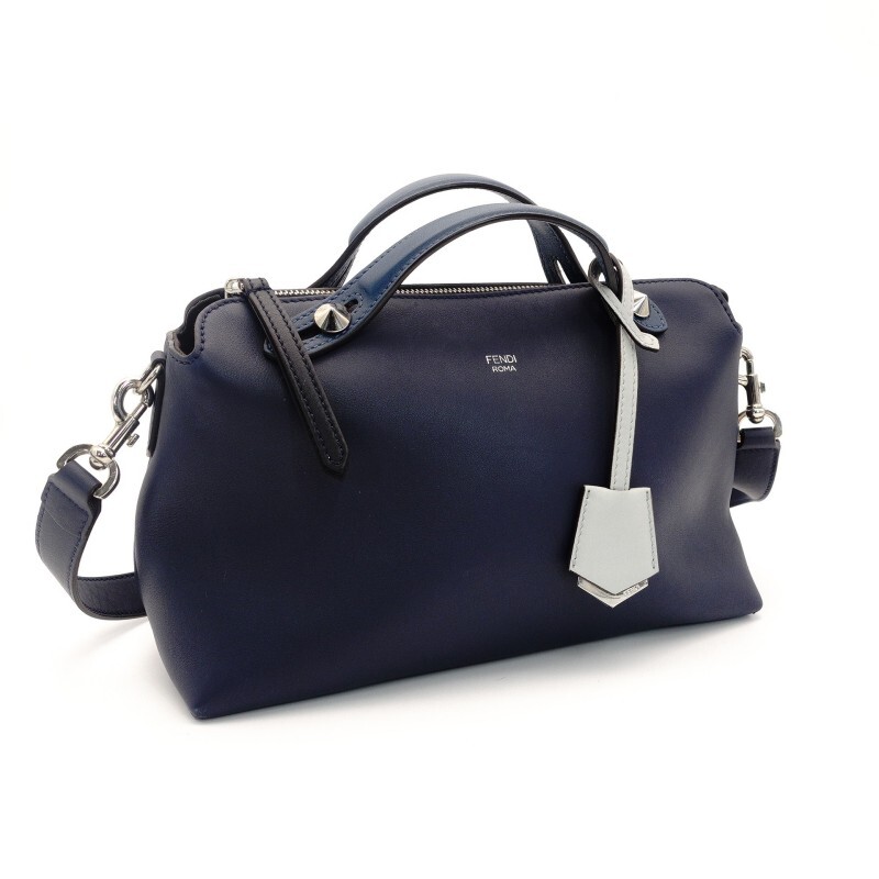 フェンディ FENDI バイザウェイ ミディアム ブルー系 ハンドバッグ ショルダーバッグ レザー 2way 7-9-482_画像2