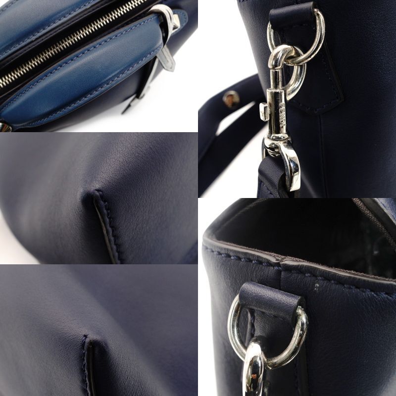 フェンディ FENDI バイザウェイ ミディアム ブルー系 ハンドバッグ ショルダーバッグ レザー 2way 7-9-482_画像7