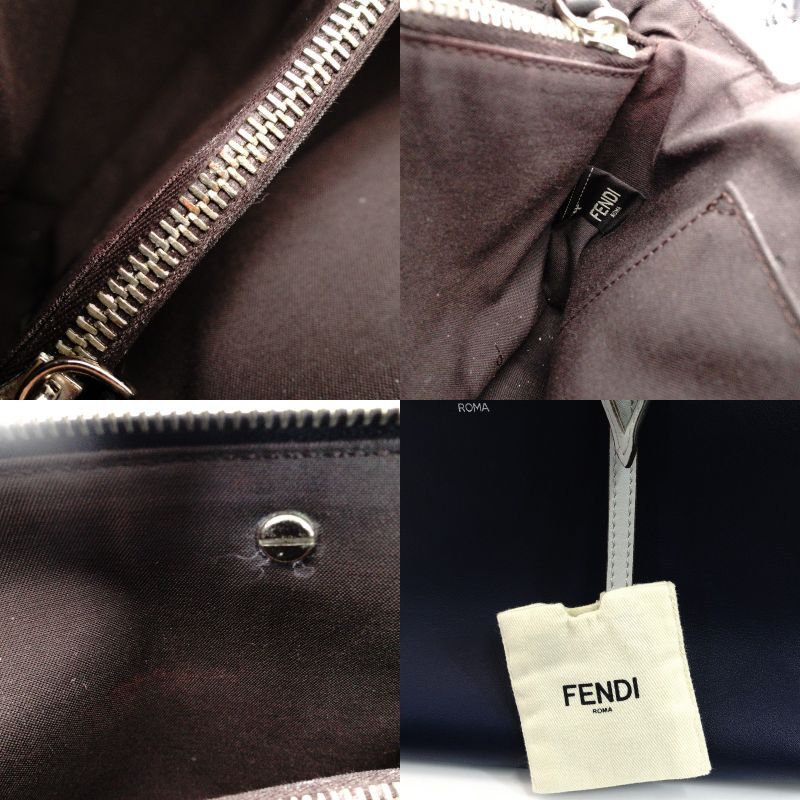 フェンディ FENDI バイザウェイ ミディアム ブルー系 ハンドバッグ ショルダーバッグ レザー 2way 7-9-482_画像10