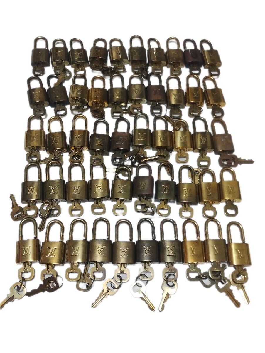 ルイヴィトン パドロック 南京錠 カデナ キー 鍵 50個セット 1円 ~