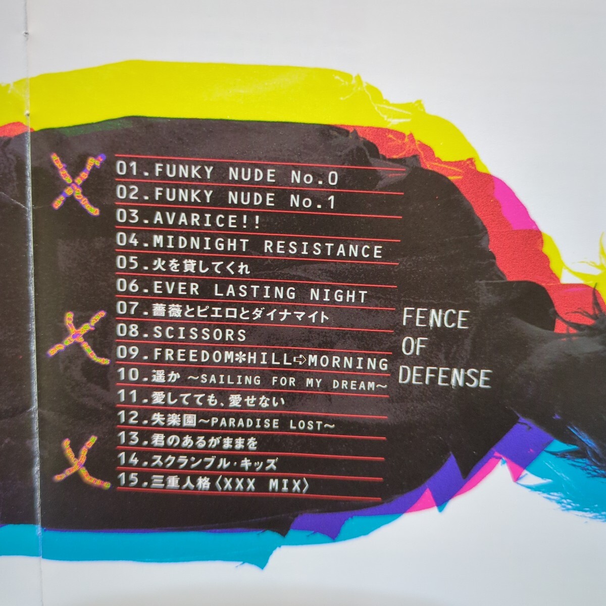 ■A4■ FENCE OF DEFENCE のアルバム「XXX」_画像2