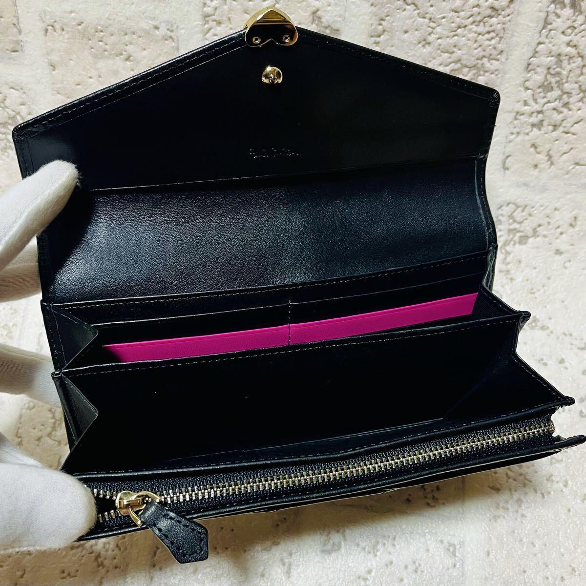 美品 ポールスミス ラブレター ハート 長財布 ロングウォレット 9257 美品 ポールスミス PaulSmith ラブレター ハート 長財布 ロング