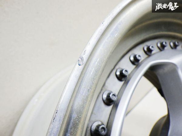 売り切り OZ RACING 17インチ 9J +24 PCD114.3 5H 5穴 φ66 ホイール 2本 R32 R33 R34 スカイライン 激安魔王 即納 棚