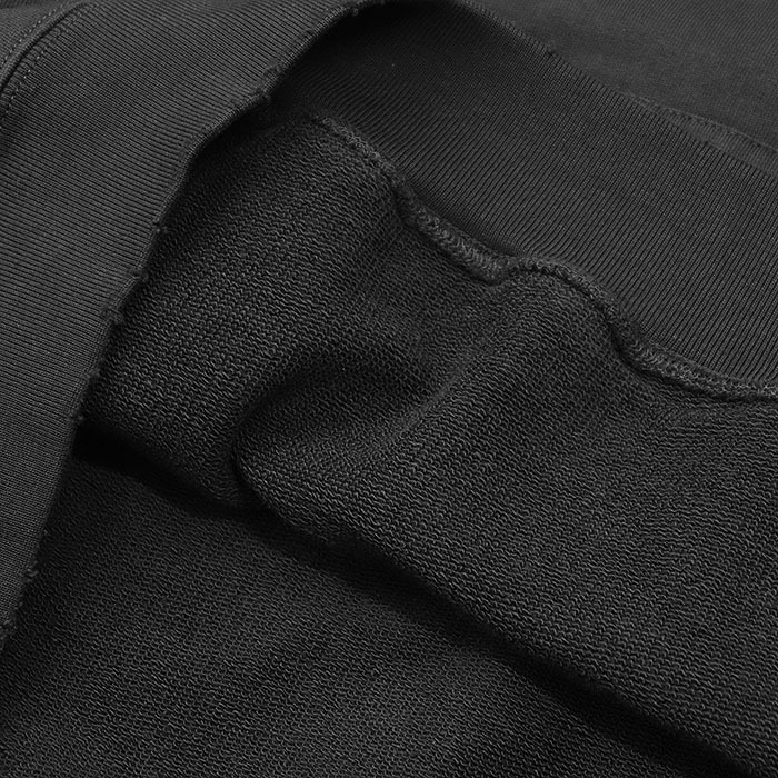 【未使用】BALENCIAGA バレンシアガ パーカー 2022年製 ロゴ プリント デストロイクラッシュ 綿100% タグ付属 ユニセックス XXL 黒 葡製_画像7
