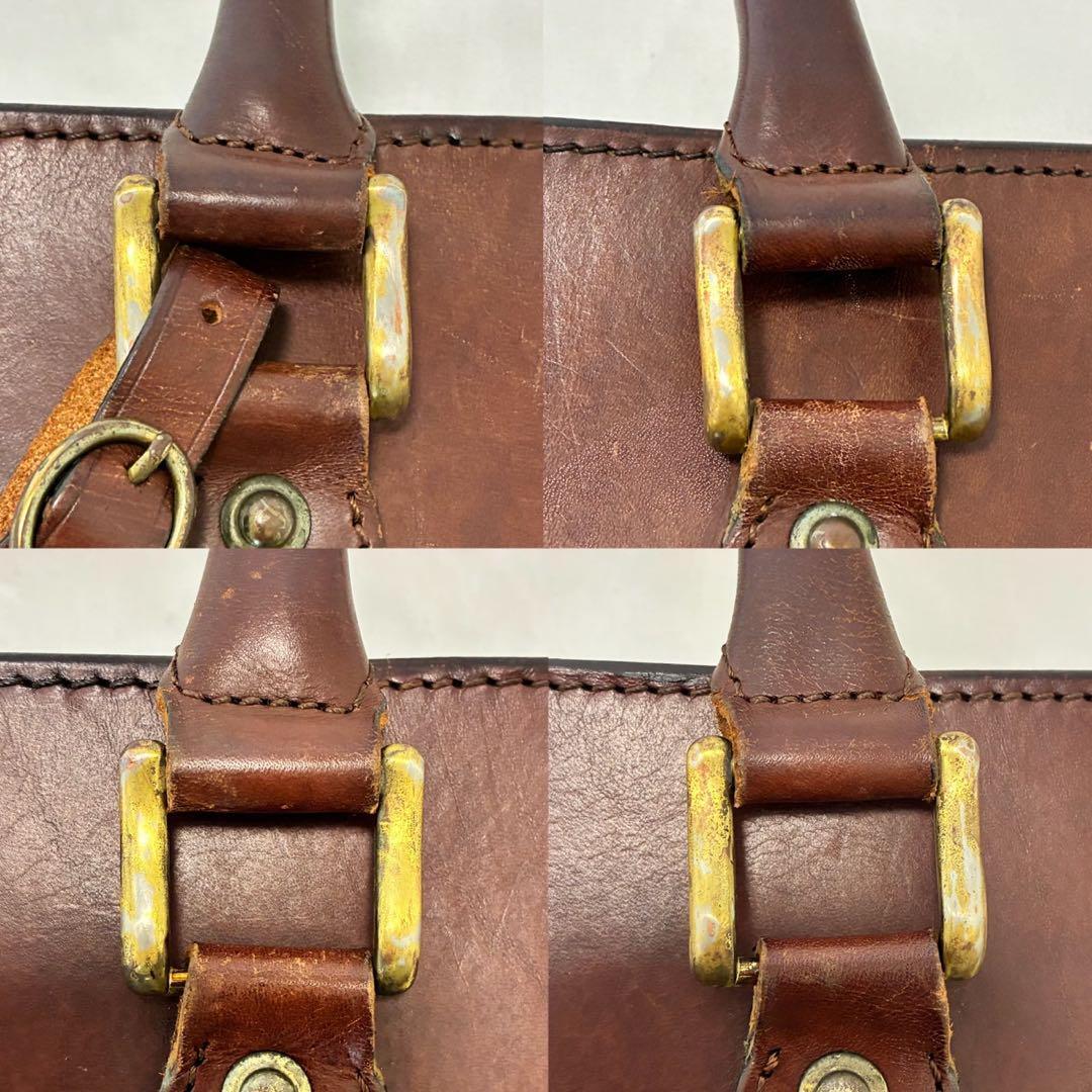 【美品】Paul Smith ポールスミス ハンドバッグ ブリーフケース ビジネスバッグ レザー 本革 手提げ ブラウン 茶 A4可 通勤 メンズ_画像10