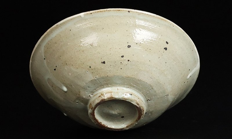 【 北大路魯山人 】秀逸作 粉引茶碗 星岡窯 共箱 保証 16116