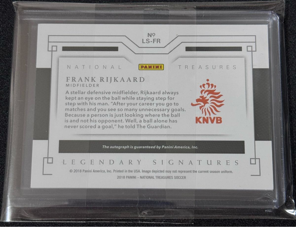 2018 National Treasures Netherlands Frank Rijkaard Auto /50 直筆サイン_画像2