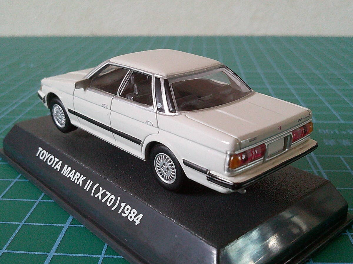 1/64 KONAMI Car of the 80’s EDITION RED TOYOTA MARKⅡ(X70) 1984 白 コナミ トヨタ マーク? GX71型 ダイキャスト制 未展示