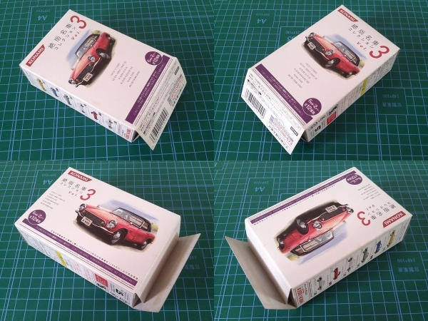 1/64 KONAMI 絶版名車コレクションVol.3 SUZUKI FRONTE COUPE GX LC10W 1971 コナミ スズキ フロンテクーペ 青 ダイキャスト制未展示