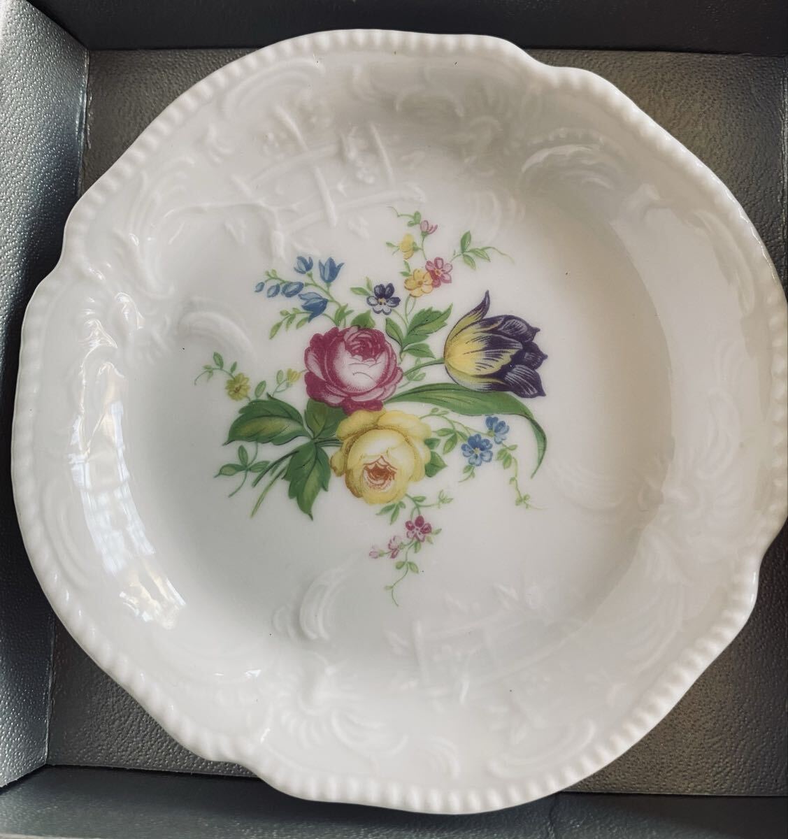 新品未使用品◆ROSENTHAL ローゼンタール CLASSIC ROSE クラシックローズ ミニプレート 小皿 6枚セット 花柄 ドイツ製_画像3