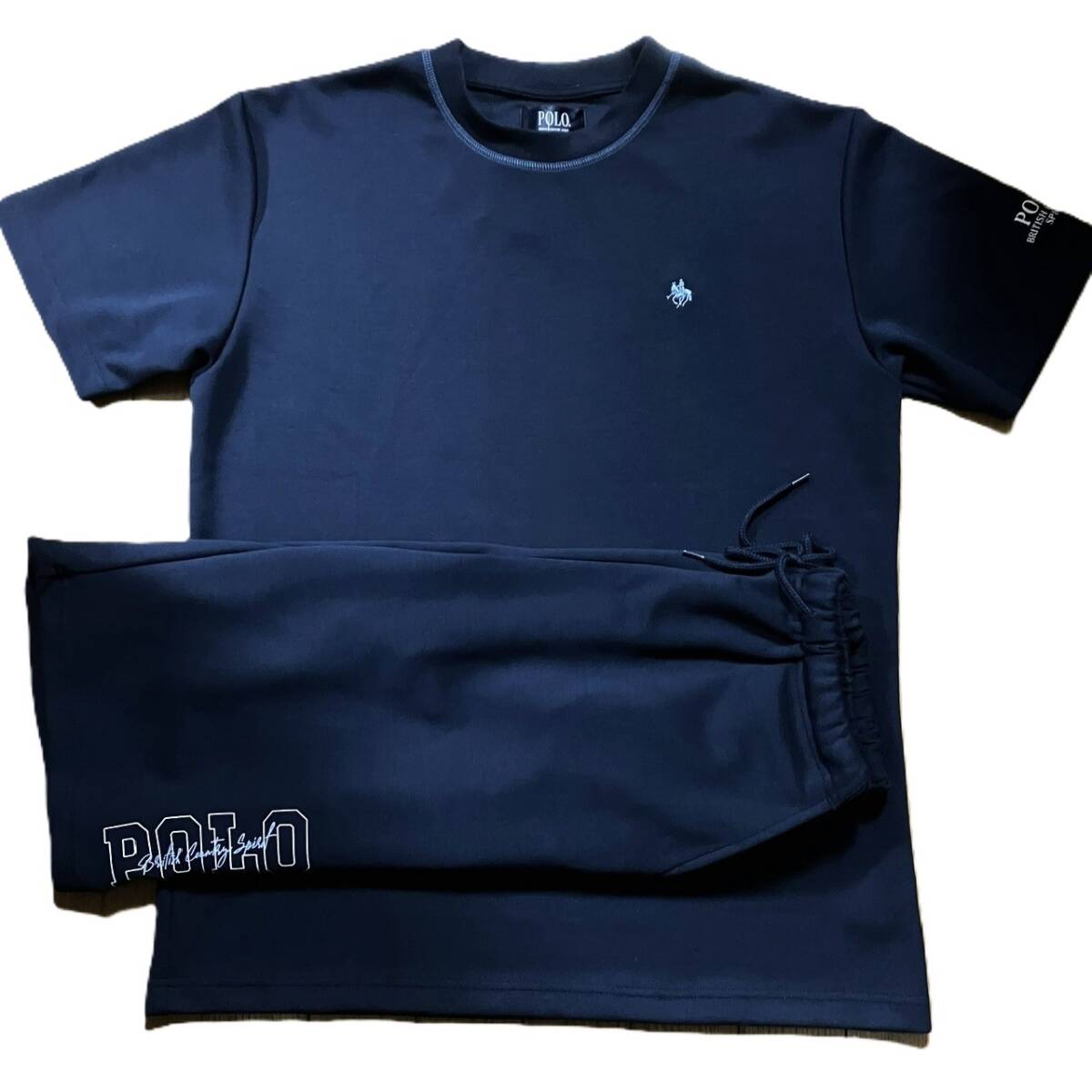 新品　タグ付き　polo polo club パジャマ　上下2点セット　ネイビー　メンズL_画像2