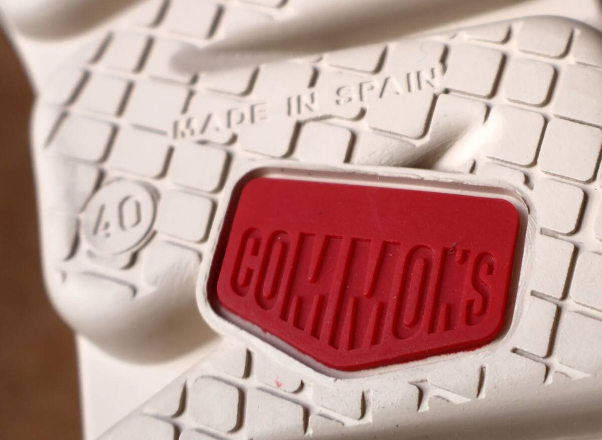 未使用 スペイン COMMONS コモンズ 本革 外羽根レザースニーカー サイドマッケイ ネイビー 40（25cm相当）_画像8