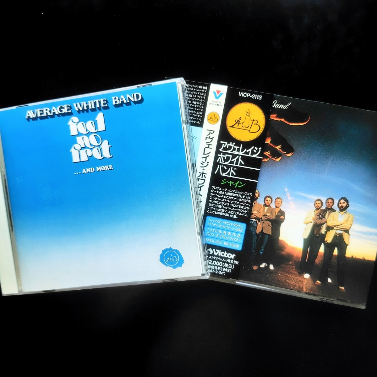 国内盤 アヴェレージ・ホワイト・バンド 2CD Feel No Fret … And More & Shine Average White Band AWB_画像1
