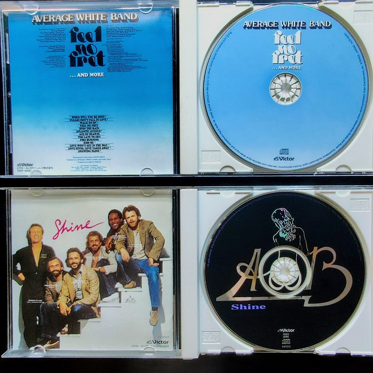 国内盤 アヴェレージ・ホワイト・バンド 2CD Feel No Fret … And More & Shine Average White Band AWB_画像2