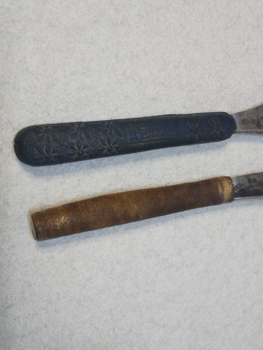 剃刀 日本剃刀カミソリ 2点まとめ売り 理容道具 ヴィンテージ レトロ 現状品_画像8