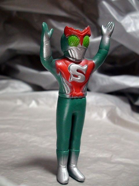 仮面ライダーストロンガー ④ 無版権 パチ怪獣 当時物 怪人 ソフビ人形 1975年「検 駄菓子屋 ポピー 旧バンダイ タカトク メディコム 東映_画像4