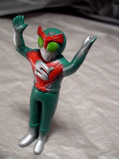 仮面ライダーストロンガー ④ 無版権 パチ怪獣 当時物 怪人 ソフビ人形 1975年「検 駄菓子屋 ポピー 旧バンダイ タカトク メディコム 東映_画像5