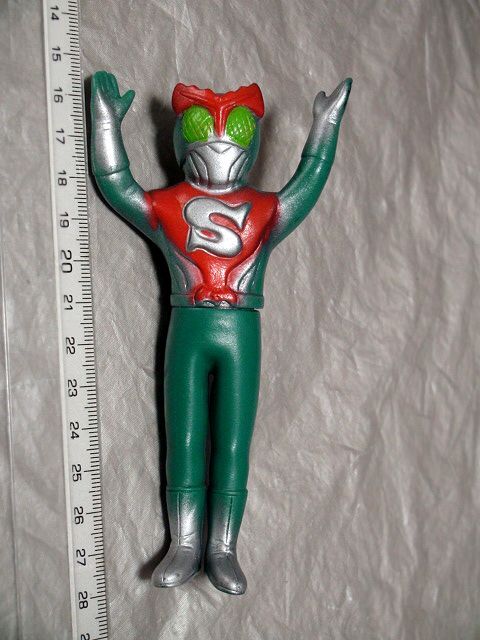 仮面ライダーストロンガー ④ 無版権 パチ怪獣 当時物 怪人 ソフビ人形 1975年「検 駄菓子屋 ポピー 旧バンダイ タカトク メディコム 東映_画像9