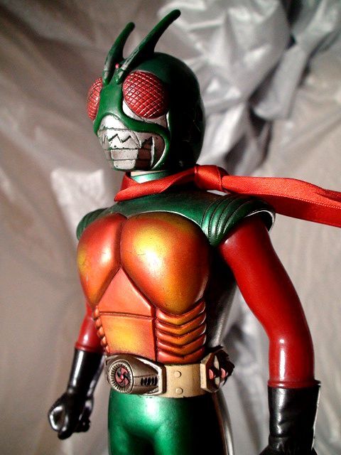 仮面ライダー・スカイ ⑧ ポピー 当時物 怪人ヒーロー マスク 面取れ ソフビ人形 1979年「検 スカイライダー 東映 メディコム 旧バンダイ_画像4