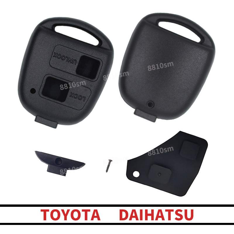 ダイハツ トヨタ 2ボタン キーレス 鍵 補修 ブランクキー リモコンキー パッソ ムーブ ミラ ハイエース カローラ アルファード ハイゼット