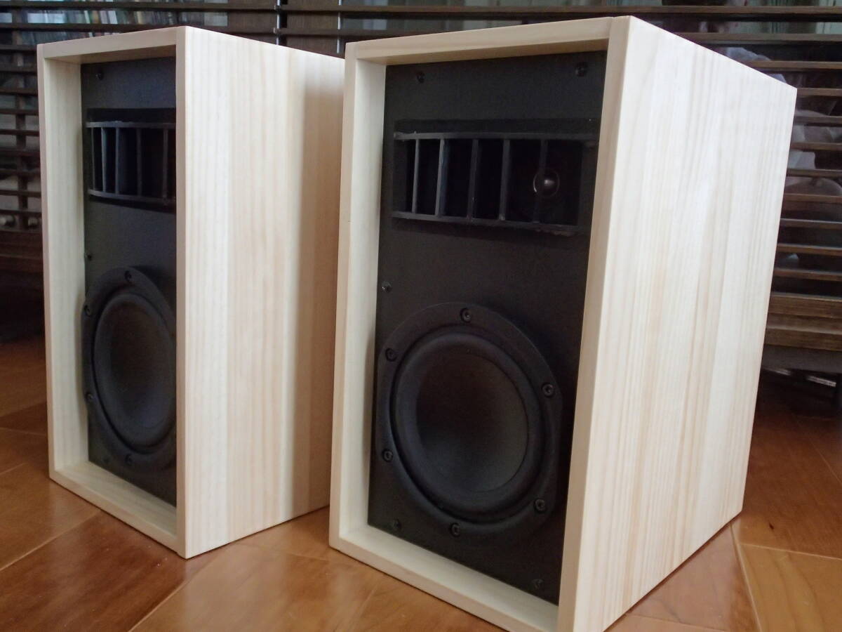 2025年９月作成　豊かな低域、艶のある音質(zhì)が特徴　232 自作ホーンツィーター　2Way リアバスレフ　スピーカー　ペア