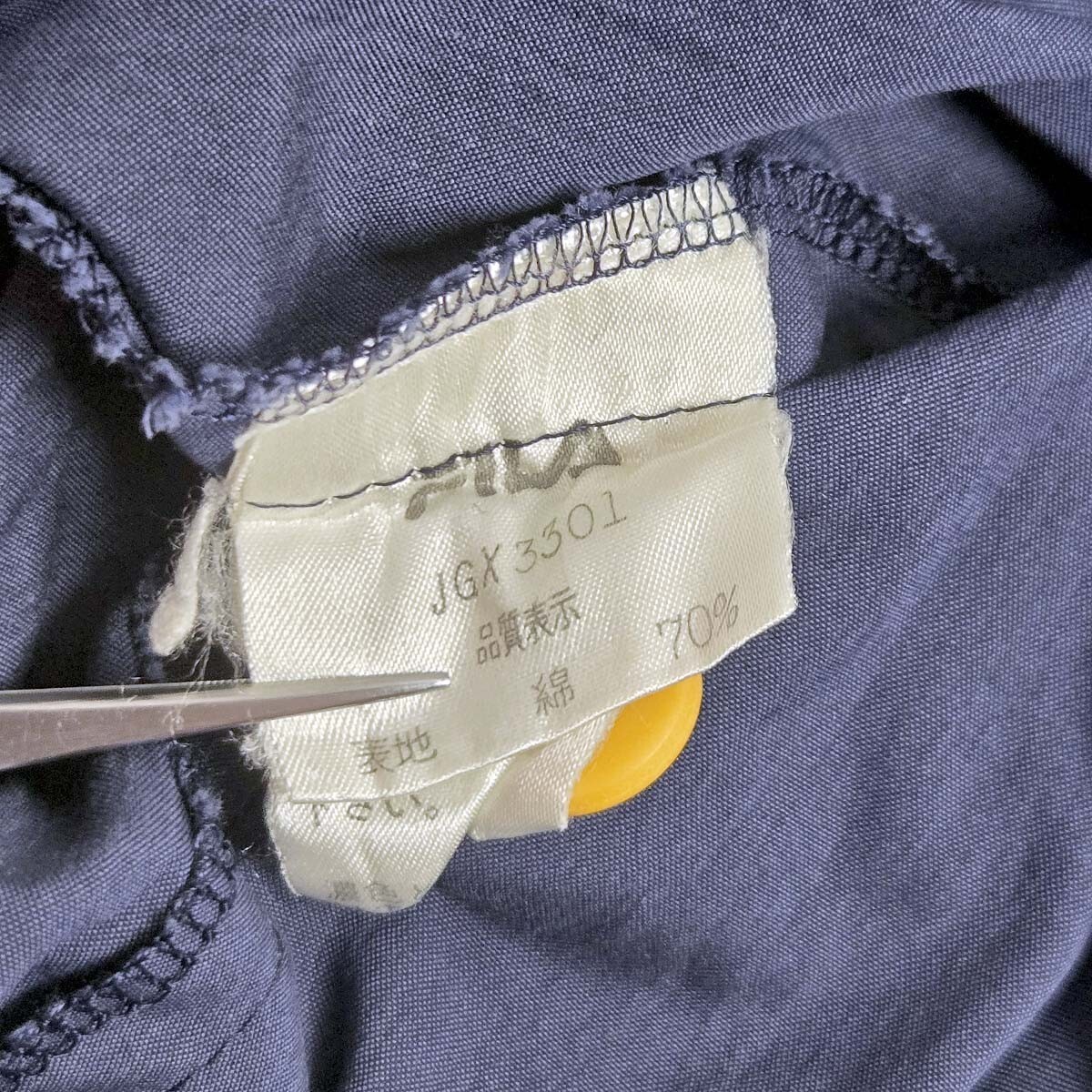 フィラスポーツ FILA SPORTS 前後ロゴプリントフルジップジャケット ウィンドブレーカー 3 トリコロール m0910-14_画像7