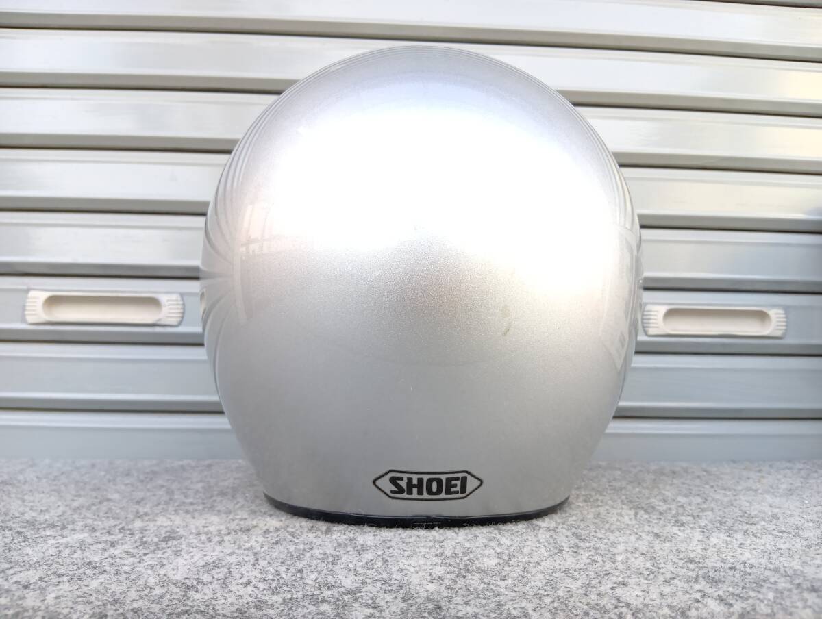 ★ジャンク SHOEI SR-FREEDOM XXL フリーダム ジェット タイプ オープンフェイス ヘルメット ライトシルバー JET HELMET LIGHT SILVER★