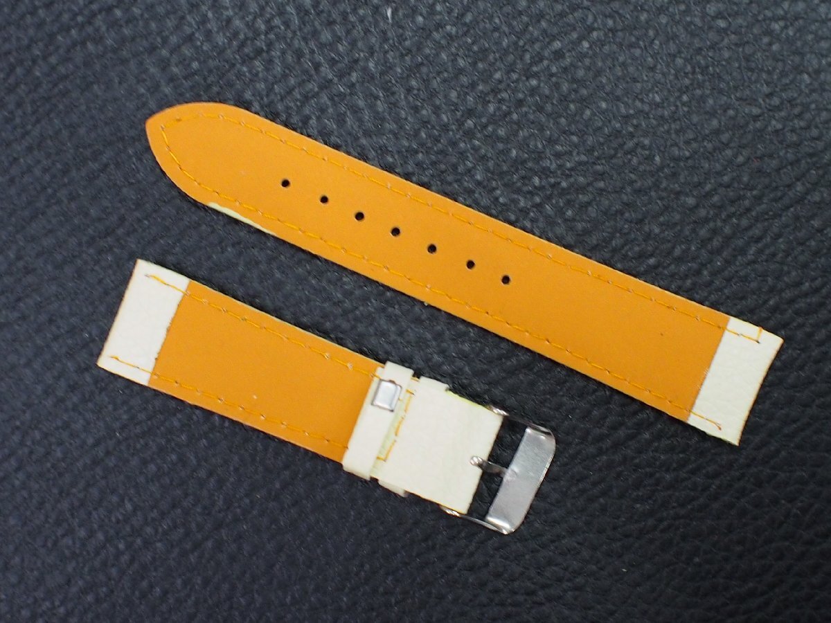  не использовался No-brand универсальный неиспользуемый товар SEIKO CITIZEN CASIO кожаный ремень кожзаменитель белый белый мужской ковер ширина : 20mm управление No.37450