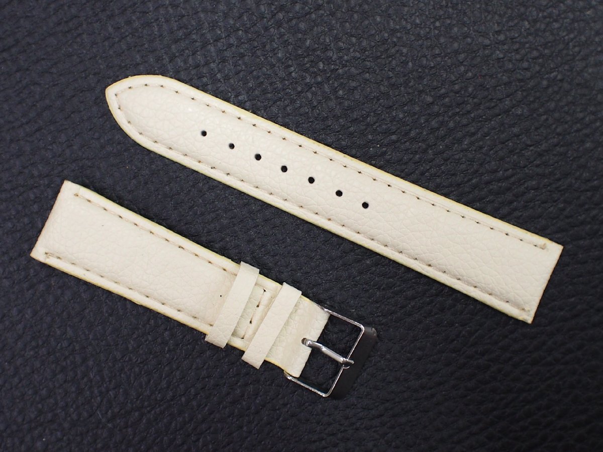  не использовался No-brand универсальный неиспользуемый товар SEIKO CITIZEN CASIO кожаный ремень кожзаменитель белый белый мужской ковер ширина : 20mm управление No.37457