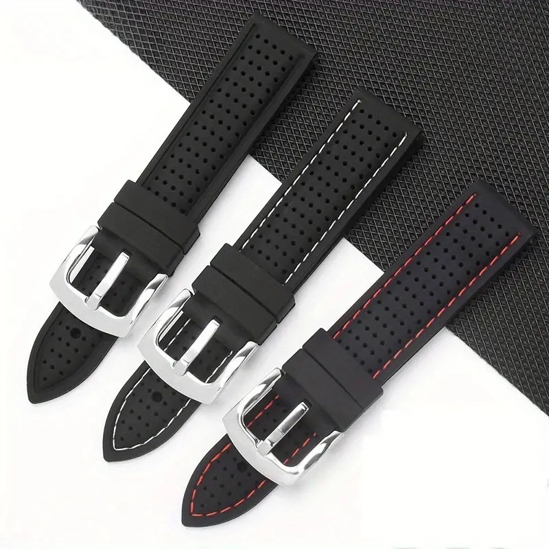  новый товар ремешок для часов Raver напульсник soft силикон резиновый инструмент не необходимо установка и снятие цвет : чёрный ( стежок : желтый ) установка : ширина : 20mm управление No.37169