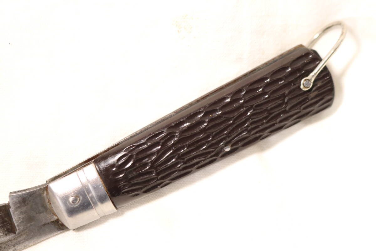 刃長70mm Kanetune 電工ナイフ 樹脂柄 レトロ _画像4