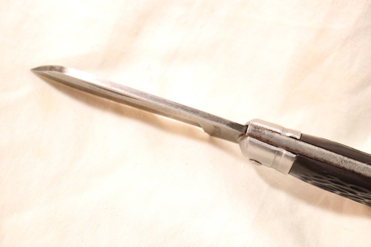 刃長70mm Kanetune 電工ナイフ 樹脂柄 レトロ _画像7