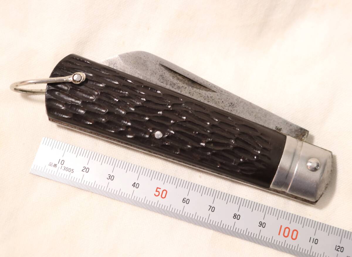 刃長70mm Kanetune 電工ナイフ 樹脂柄 レトロ _画像8