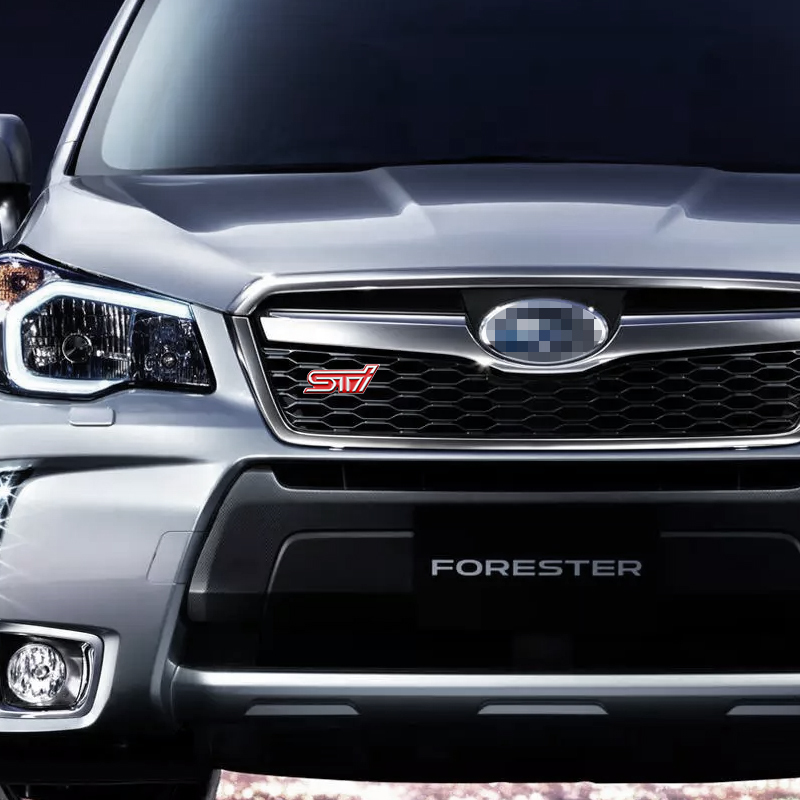 [.. пачка включая доставку ]STI 3D эмблема (F решётка для ) красный | металлизированный длина 3.6cm× ширина 9.3cm металлический Subaru 