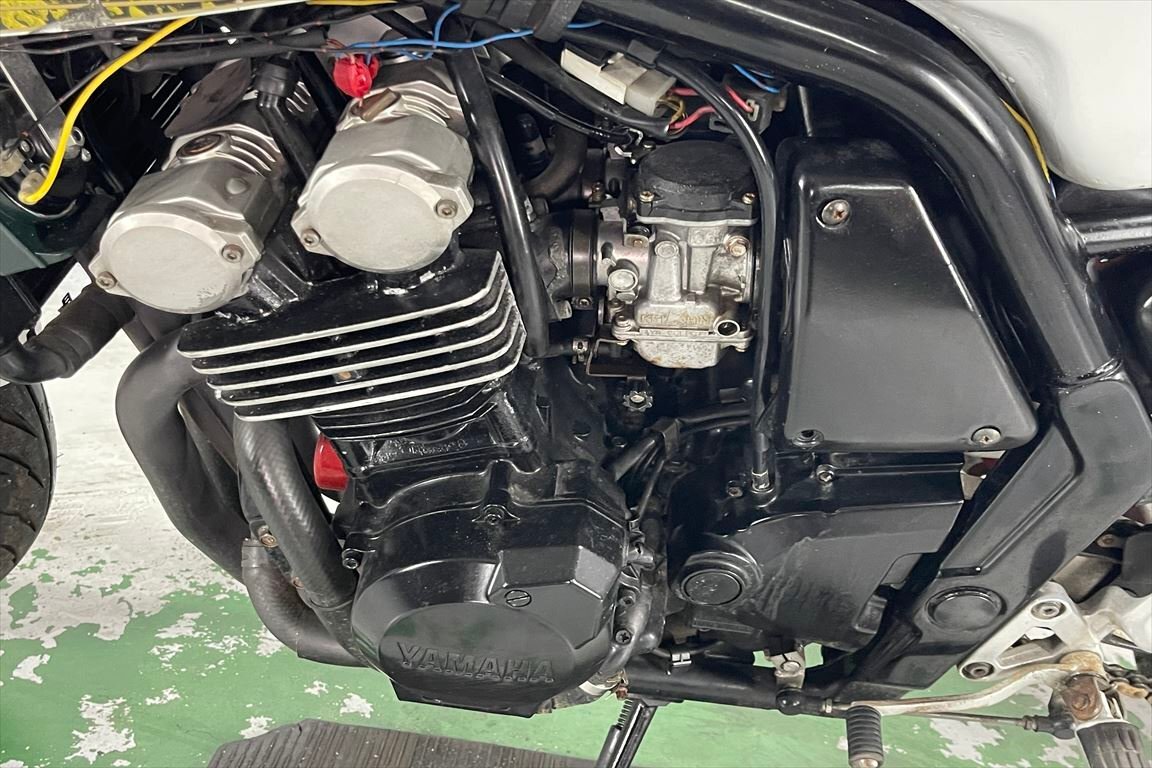 FZ400 売り切り！１円スタート！☆始動動畫有☆エンジン好調(diào)！4YR！1997年！アサヒナレーシングマフラー！ハンドル！全國配送！福岡佐賀