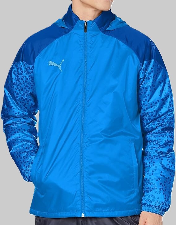 (プーマ10,27) 定価13,200円　未使用　プーマ　厚手　中綿　ウォーマージャケット　ウィンドブレーカー　658814　青　メンズL_画像1