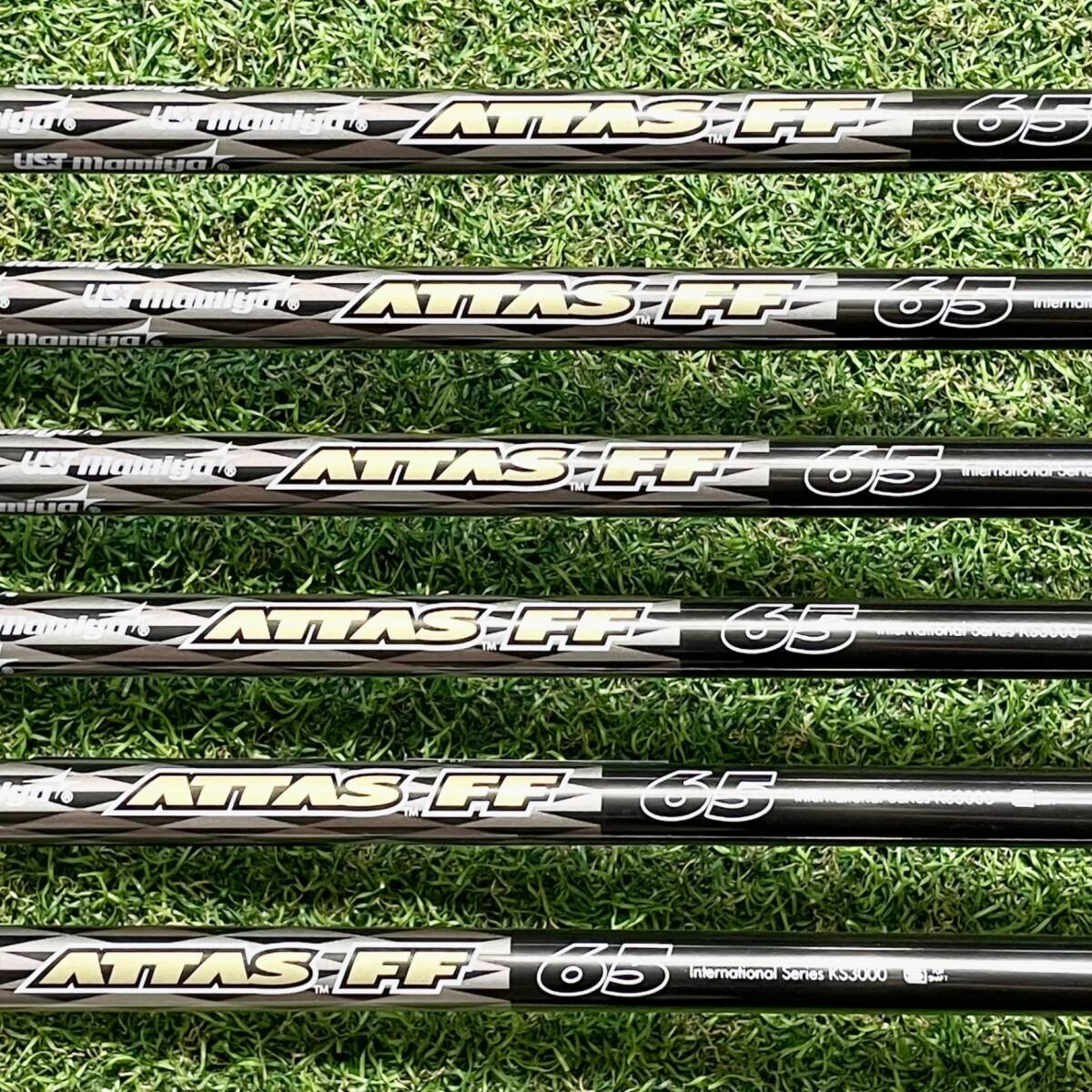 【新品！保証書付き！】 kasco DI-122 ATTAS裝著 キャスコ ドルフィンアイアン ブラック アイアンセット メンズ 6本 右 送料無料