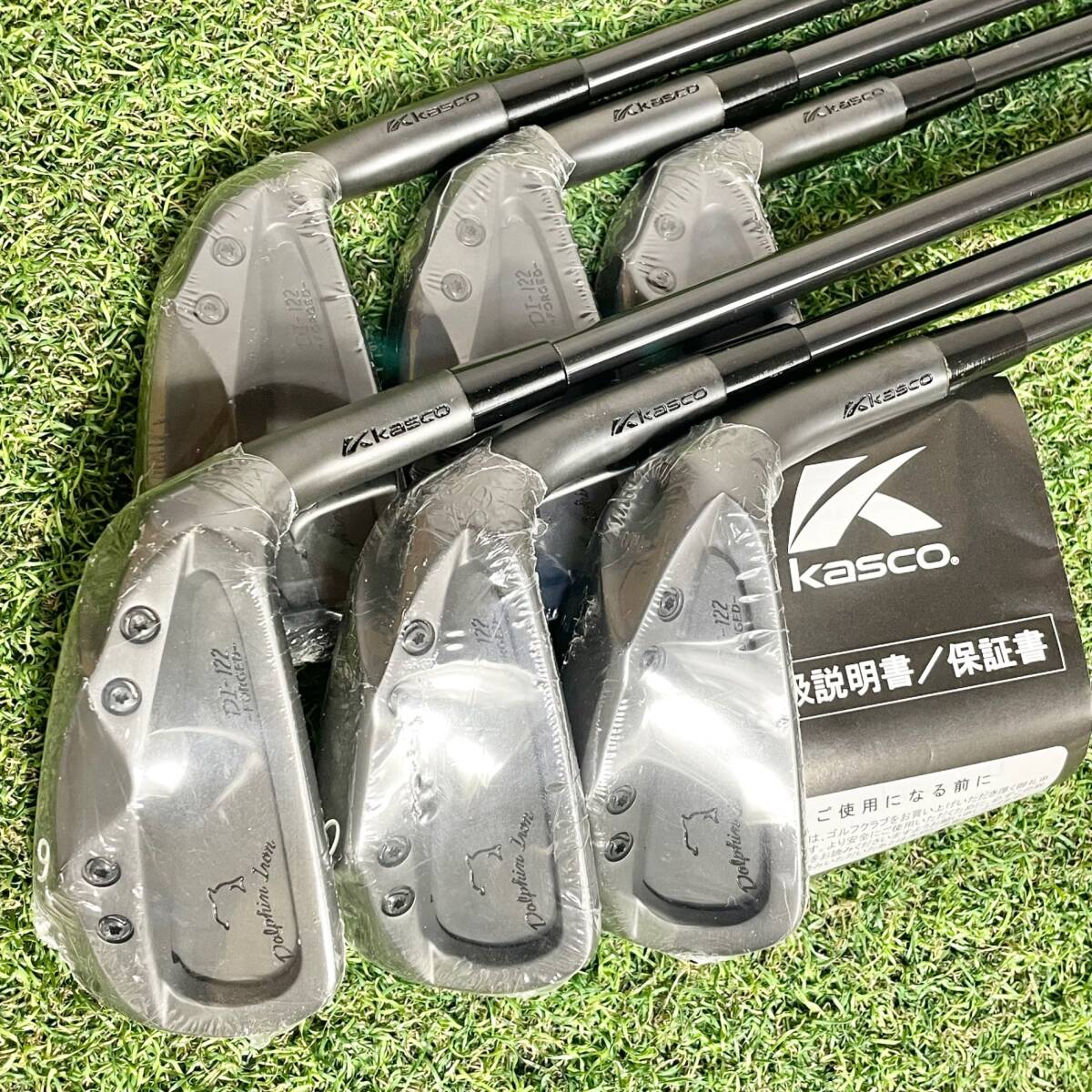【新品！保証書付き！】 kasco DI-122 ATTAS裝著 キャスコ ドルフィンアイアン ブラック アイアンセット メンズ 6本 右 送料無料