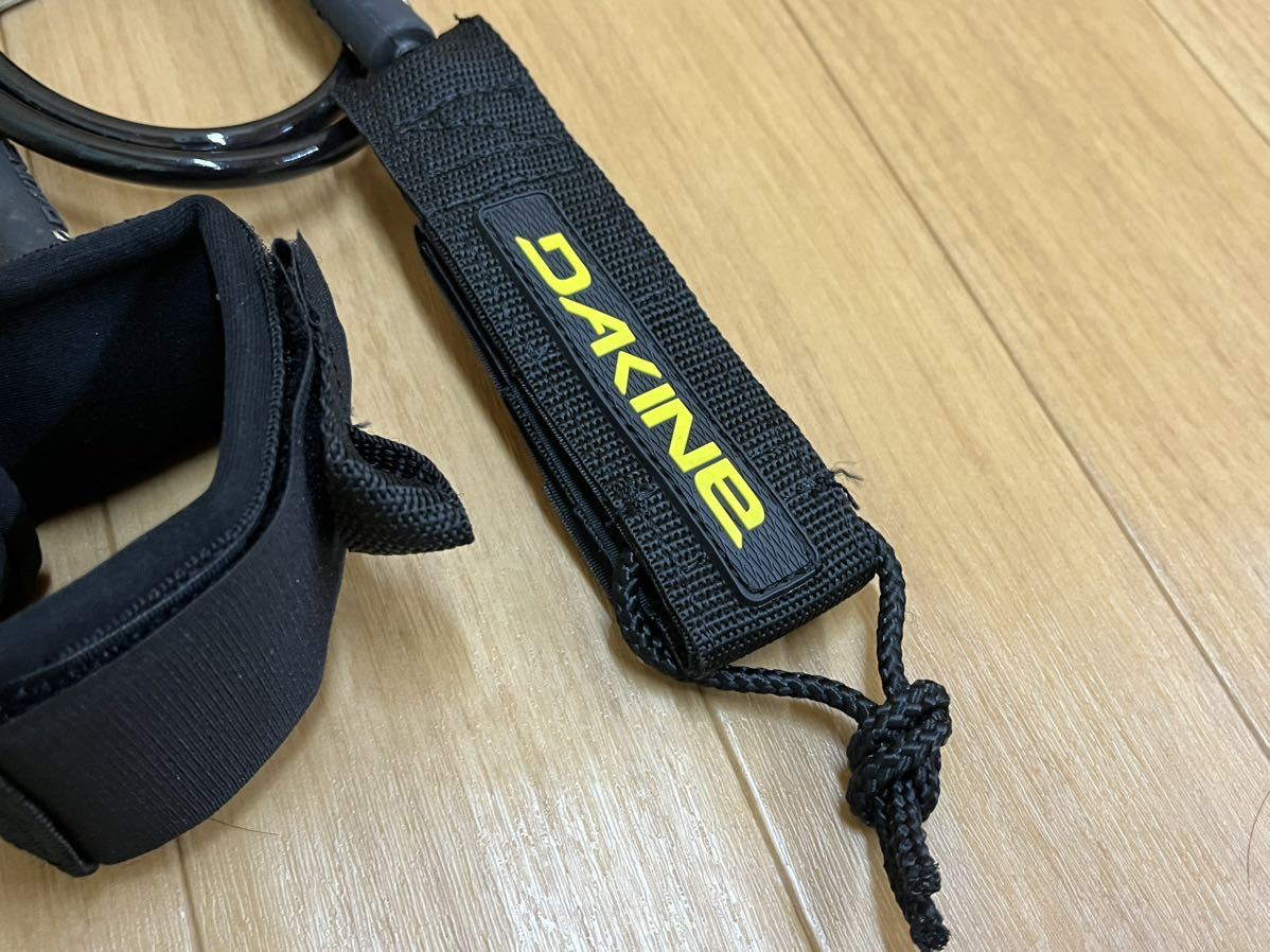新品未使用DAKINE ダカイン BLACK 黒 リーシュコード 7mm 6ft サーフィン surfingショート ロングボード ミッドレングスSUP_画像5