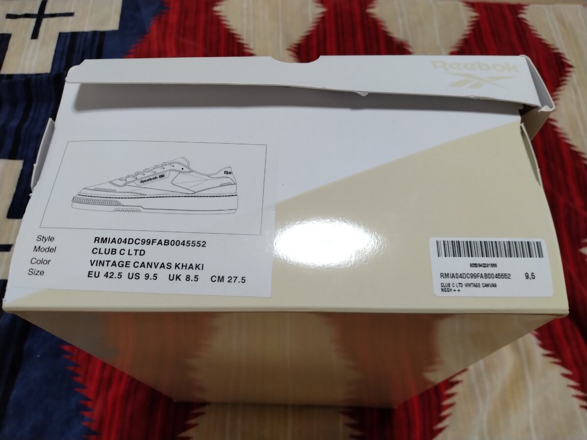 REEBOK CLUB C LTD　RMIA04DC99FAB0045552　 VINTAGE CANVAS KHAKI　リーボック　新品　未使用　正規品　売切　格安　限定　レア　希少_画像7