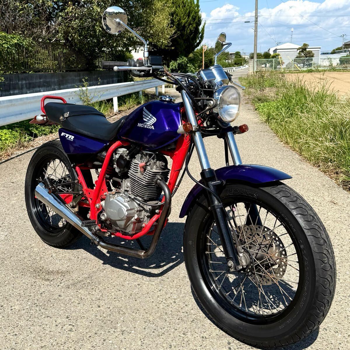 FTR223 書類付 MC34 現(xiàn)狀 ベース 部品 ホンダ 検)CB CBX CBR VT TW TR SRV FZ GSX エストレヤ ブロンコ トリッカー グラストラッカー