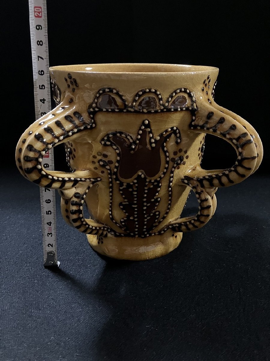 g*10 SLIPWARE slip одежда John Hudson ENGLISH SLIPWARE TYG жираф Via кружка коллекция керамика с ящиком /B вне 