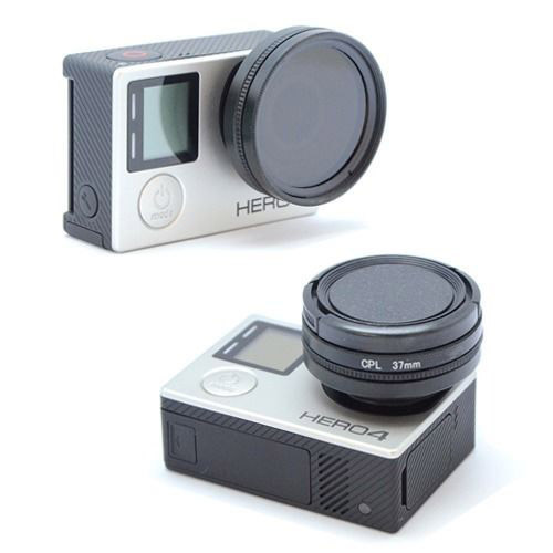 新品◆GoPro HERO3/HERO3+/HERO4用◆37mm◆CPL 偏光 フィルターセット