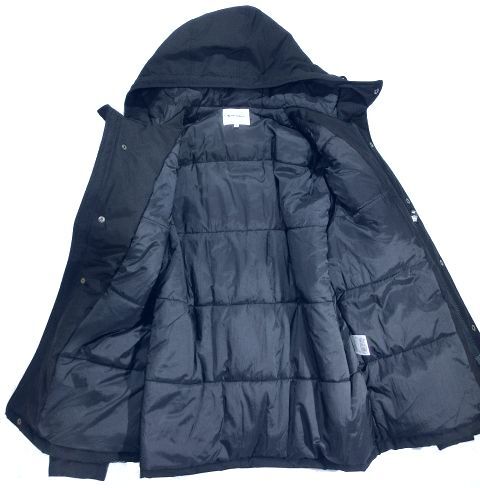 ◆F79 新品 タケオキクチ THE SHOP TK 高密度 TOUGH AIR CROSS 多ポケットフーデット中綿ブルゾン 【M】ブルー系_画像2