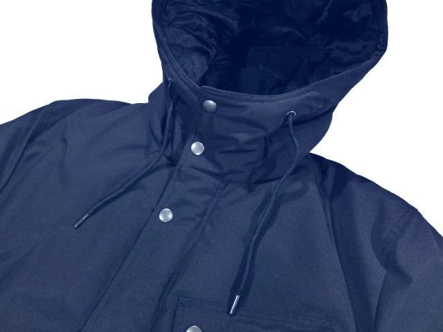 ◆F79 新品 タケオキクチ THE SHOP TK 高密度 TOUGH AIR CROSS 多ポケットフーデット中綿ブルゾン 【M】ブルー系_画像3