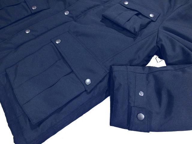 ◆F79 新品 タケオキクチ THE SHOP TK 高密度 TOUGH AIR CROSS 多ポケットフーデット中綿ブルゾン 【M】ブルー系_画像5